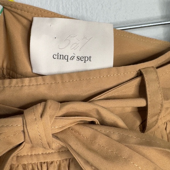 Cinq a Sept Jackie Belted Tiered Boho Skirt | Size 0 - Picture 3 of 4